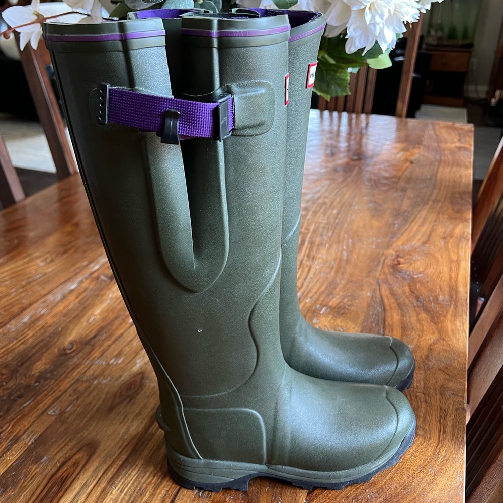 Hunter Green Riding/Mucking Boots - Picture 3 of 14